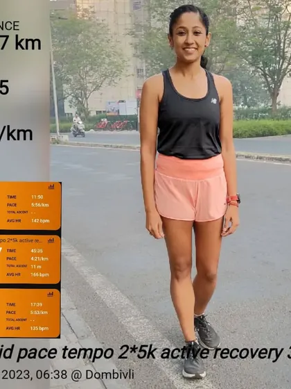 A mid-pace tempo run covering 10.47km at a 4:21/km pace. We focus on applying ourselves to our full potential.