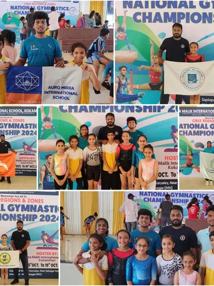 More moments of triumph from various competitions, showcasing our gymnasts with their medals, trophies, and proud coaches.