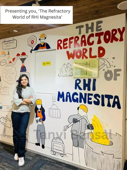Presenting the completed mural for RHI Magnesita. It was a special project that required a lot of study, but I’m so proud of how it turned out.