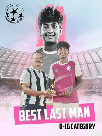 Congratulations to Vihaan Shetty for winning the 'Best Last Man' award in the U-16 category. A fantastic individual achievement for a dedicated player.