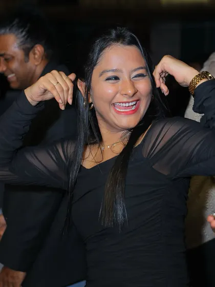 Pure happiness on the dance floor at Lux.