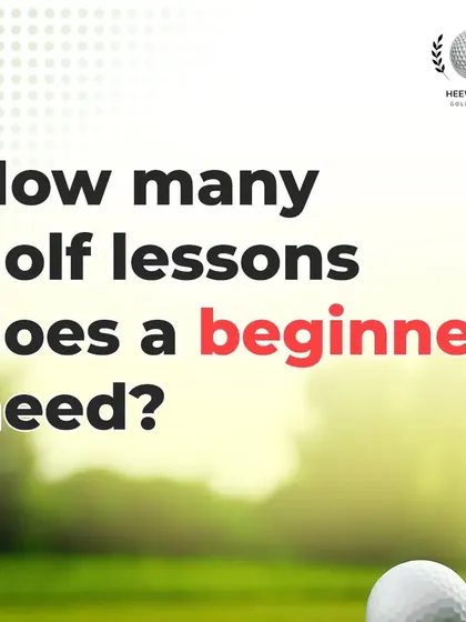 A common question I get: "How many golf lessons does a beginner need?" This graphic addresses that query directly.