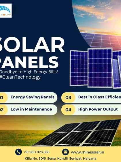 Say goodbye to high energy bills with our clean technology. Our energy-saving panels are low in maintenance and offer best-in-class efficiency.