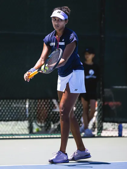 A series of action shots from my title run at the SoCal Pro Series. You can see the focus on technique in my forehand, preparation for a backhand, and the concentration required for every single point.