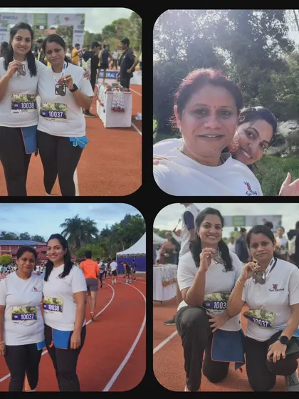 More happy moments from the Kodagu Monsoon Run. Friends and family who train and race together, stay together.