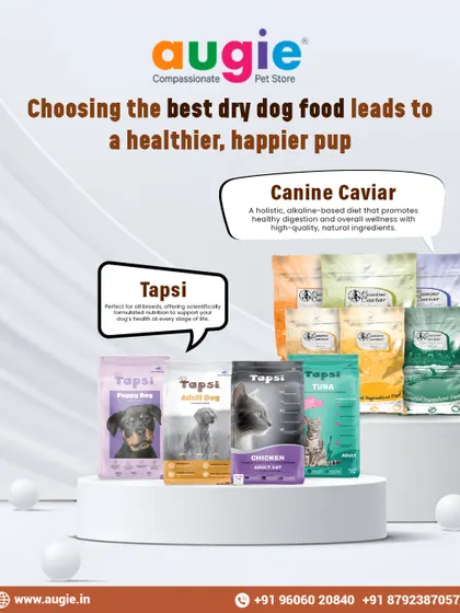 I stand by these two brands for healthier, happier pups. Tapsi is a scientifically formulated food for everyday health, while Canine Caviar offers a holistic, alkaline-based diet for promoting healthy digestion.