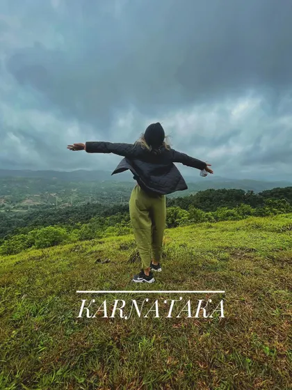 Feeling on top of the world in the hills of Karnataka. Our treks are designed to give you these moments of freedom and awe.