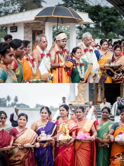 The wedding procession, a beautiful and solemn part of the day. We document the full scope of your wedding, from the grand moments to the quiet ones.