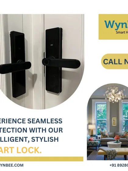Our intelligent smart locks combine sleek, modern design with robust security. This black finish model offers a stylish yet powerful solution for seamless protection and keyless convenience at your main entrance.