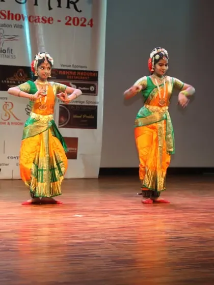 The intricate hand gestures, or mudras, of Kuchipudi dance.