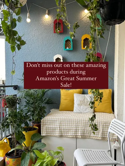 Another view of my summer balcony, ready for relaxation.