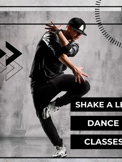 A graphic representing the sharp, dynamic energy of our hip-hop and modern dance classes.