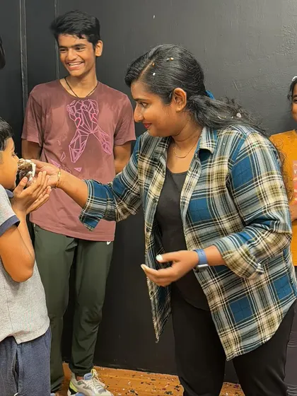Sharing the cake and the joy. It's all about creating happy memories on and off the dance floor.