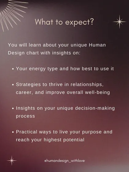 This graphic details what to expect from the "Living Aligned" workshop. You'll gain insights into your energy type, decision-making process, and strategies to thrive in relationships and your career.