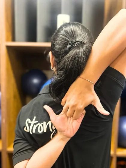 A triceps stretch is a great way to release tension in the arms. We incorporate essential stretches to keep you mobile and pain free.