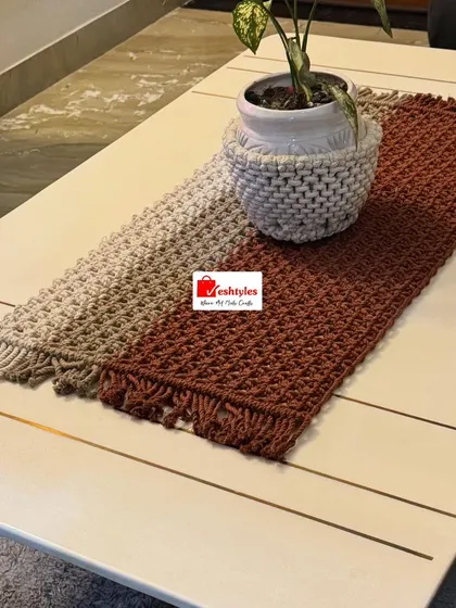 A beautiful and premium handcrafted table runner, perfect for gifting or for your own home.