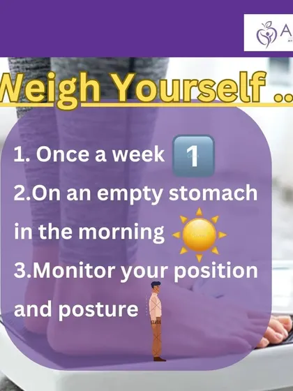 For the most accurate weight tracking, weigh yourself just once a week, in the morning on an empty stomach, and be mindful of your posture on the scale. Consistency is key.
