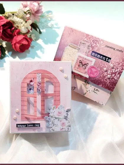 Two different cover designs for my vintage-themed mini scrapbooks.