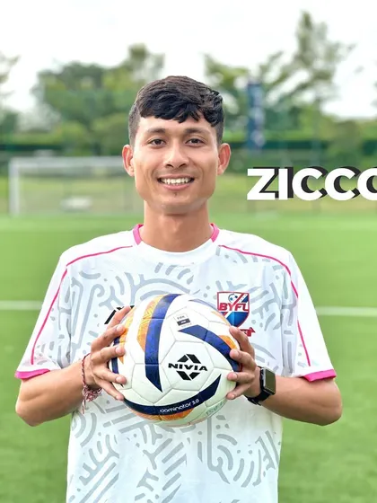 Introducing Coach Zicco Rabha from Assam, known for his calm nature and patience with our U9 players.