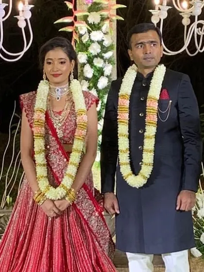 This couple's reception was a grand affair. I also offer Kannada wedding planning services to ensure every event, from small to large, is handled perfectly.