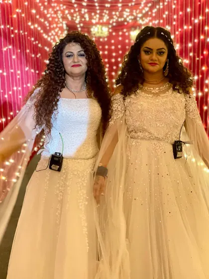 Ready to take the stage for another night of music and dance. We always make sure our look complements the grand scale of the event.