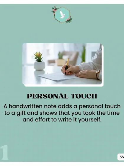 A handwritten note adds a personal touch that can't be replicated. It shows you took the time and effort to express your feelings, making any gift feel more special.