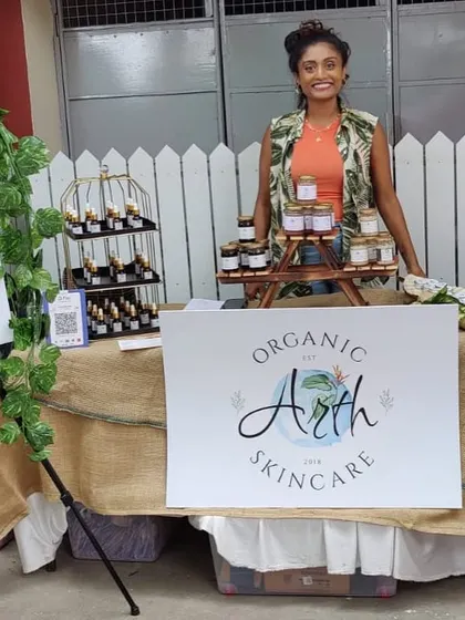 Me, proudly standing behind my beautifully arranged pop-up stall. Every event is a new adventure, and I'm so grateful for the support of the community.