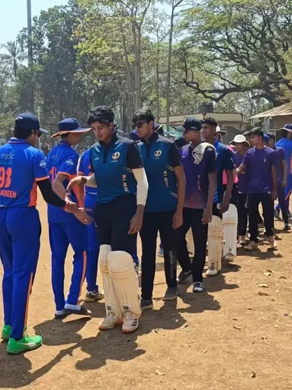 Post-match handshakes with the Ontario Cricket team. We value these opportunities to build relationships with teams from around the world.
