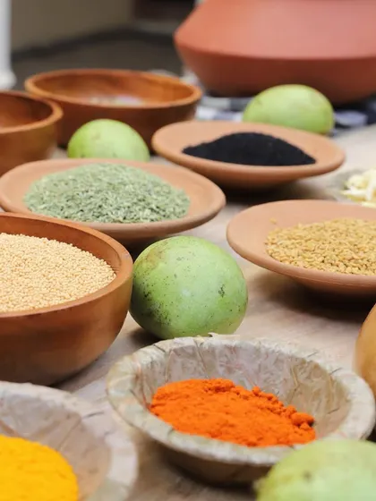 The beautiful, fresh spices and ingredients that go into our Aam Kasundi. This collaboration with Jaipur Modern Kitchen is a labor of love.