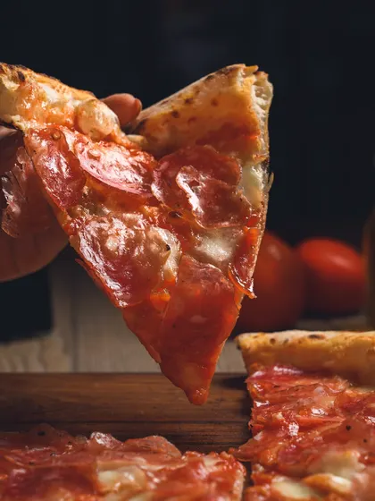 Some serious truffle salami goodness. If you love truffle and pizza, you can't miss this one.