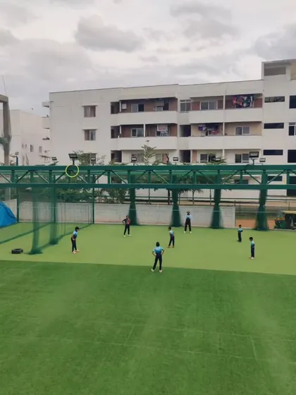 Our turf ground provides a consistent and professional surface for fielding drills and practice matches, preparing players for modern cricketing conditions.