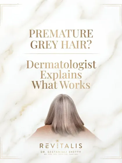 Seeing grey hair earlier than you expected? I often tell my patients that the solution is rarely in a bottle. It's usually found by looking at your blood work and what's on your plate.