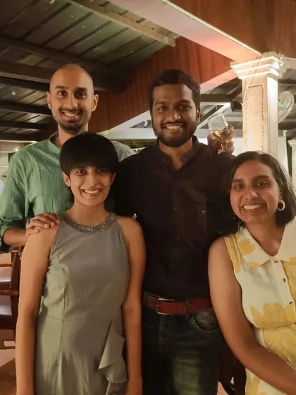 With my pianist and friends at my first performance at The Bangalore Golf Club. This venue is a great example of the kinds of exclusive clubs and spaces where I perform for private and corporate members.
