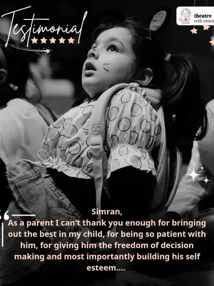 "Thank you for bringing out the best in my child... and most importantly building his self esteem." A heartfelt testimonial from a parent.