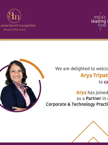 We are delighted to welcome Arya Tripathy as a Partner in our Corporate and Technology Practice. Her expertise will be invaluable as we continue to advise clients on complex technology transactions and regulatory matters.