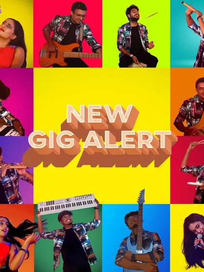 New gig alert! A colorful and creative collage introducing all the members of our band. Each person brings a unique talent and personality to The Staccato Cafe.