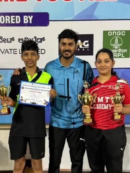 We celebrate the success of our players Abhinav and Deshna, who won multiple trophies at the state ranking tournament in Mangalore.