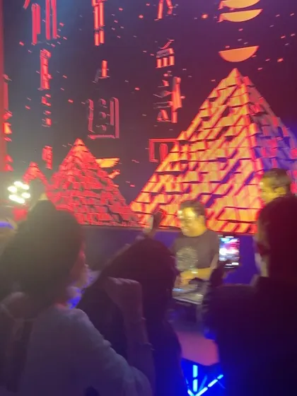 The visuals were insane at our Hotmix party. It was a feast for the eyes and ears.