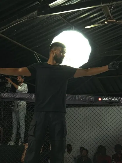 My view from the outside. I am always there, cornering my fighters, analyzing the opponent, and giving instructions.