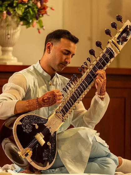 A close-up of my performance during the birthday celebration.