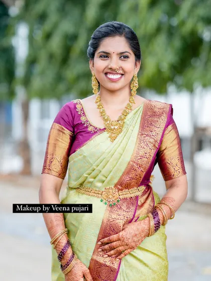 The glow of a bride ready for her big day. My makeup enhances this natural radiance, ensuring she looks her absolute best.