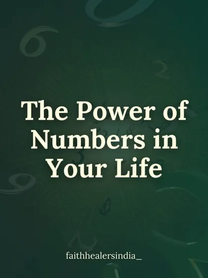 An introductory graphic titled "The Power of Numbers in Your Life," setting the stage for understanding numerology.