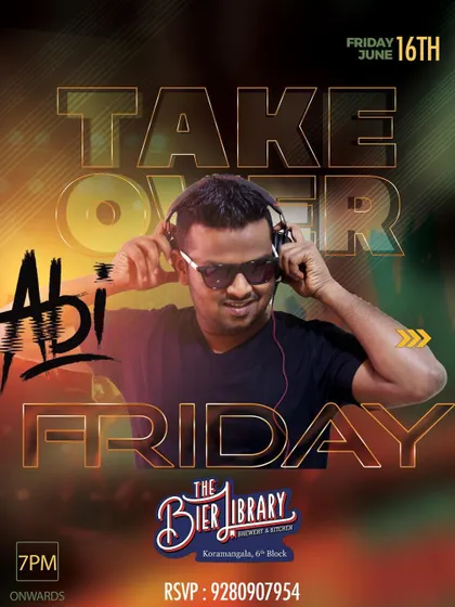 Takeover Friday' at The Bier Library in Koramangala, another top brewery I frequently play at.