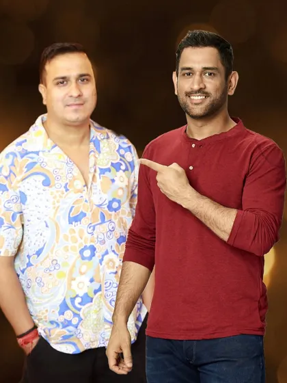 A repeat of the AR photo with M.S. Dhoni, highlighting the immense appeal and engagement power of offering virtual selfies with a major celebrity or brand ambassador.