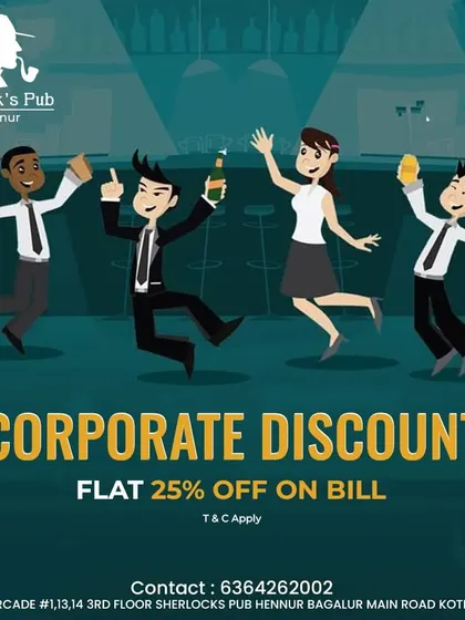 Another one of my great corporate discount offers. I love hosting office parties and team outings, and this makes it even better.