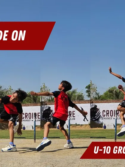 Teaching the U-10 group the classic side-on bowling action. We break down the technique into simple steps to build a strong foundation from the very beginning.