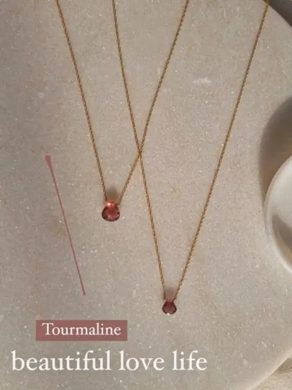 A simple and elegant Pink Tourmaline heart drop pendant. I designed this piece to be a constant, gentle reminder of self-love and compassion.