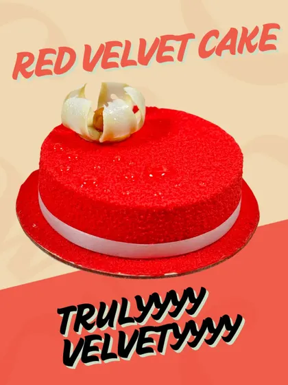 Experience the classic elegance of our Red Velvet cake. Its striking colour, soft velvety texture, and rich cream cheese frosting make it a truly luxurious and unforgettable dessert.