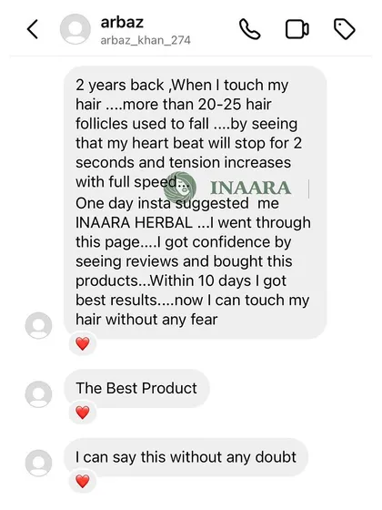 This review means the world to me. To go from fearing to touch your own hair because of hair fall to feeling confident is the exact reason I started this journey. My goal is to give you that confidence back with products that truly work.