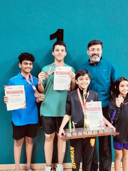A group shot of our winners at the MSSA Inter-School Badminton Championship 2024. It was a spectacular event for ShuttleCraze, with medals across multiple age groups.